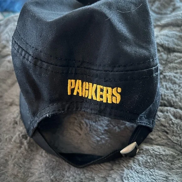 Green Bay Packers Embroidered Cadet Bling Hat Womens Adjustable Strap Cap - Picture 4 of 4